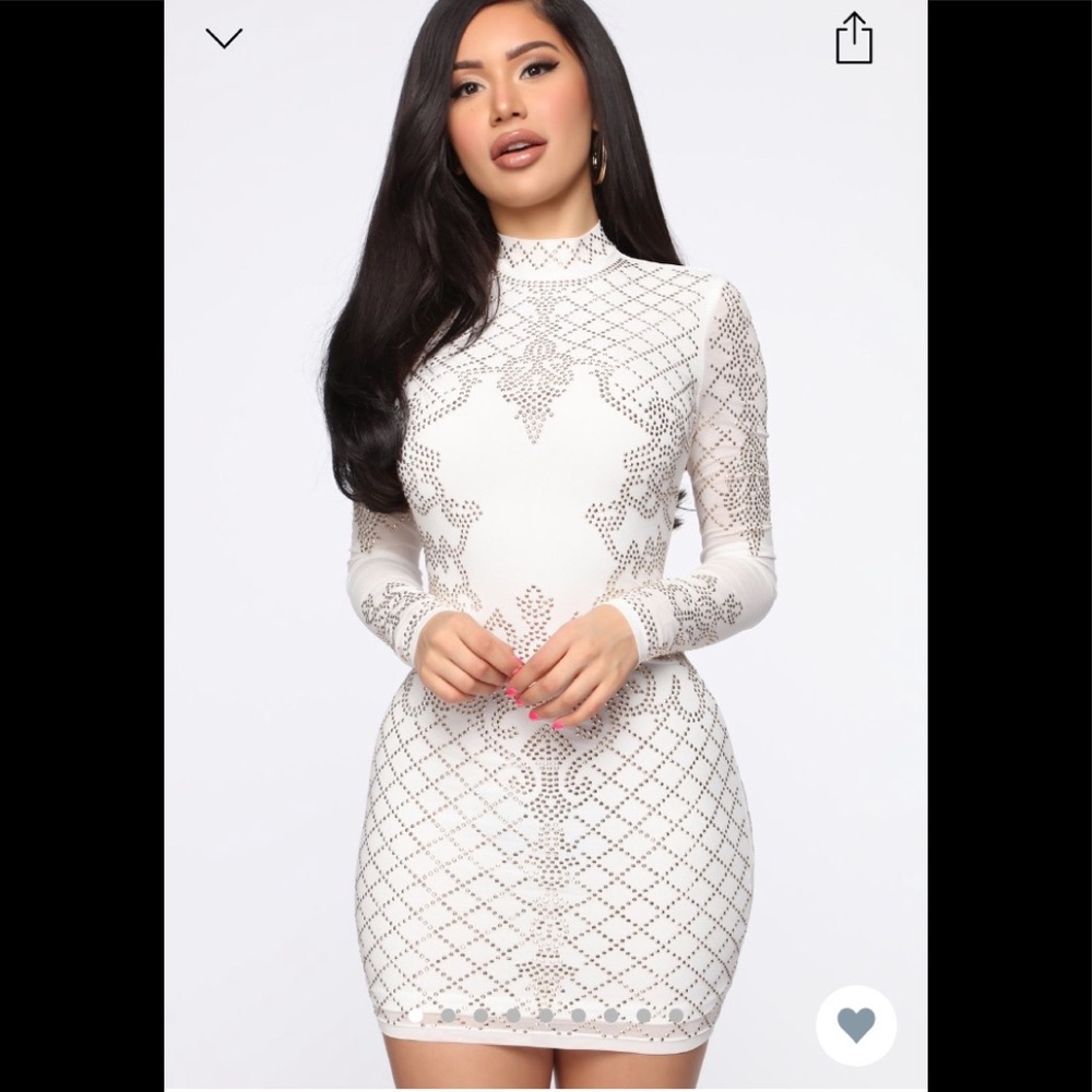 Fashion Nova Studded Mini Dress